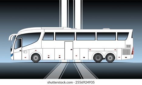 Modern Luxury Passenger Bus Mockup 