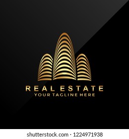 modern luxury real estate logo 