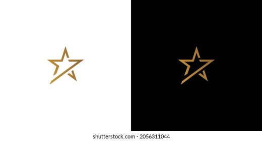 Modern and luxury seven stars logo design