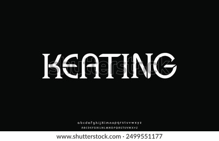 Modern luxury sharp serif alphabet display font vector. Elegant serif typography style
