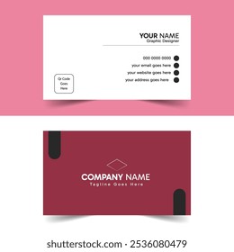 Modern luxury and simple corporate visiting card template design .  Minimal business card design trendy  business design . Stylish elegant visiting card layout design