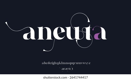 modern luxury small alphabet letter logo design