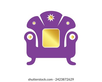 Modern luxury sofas and couches furniture icons set for living room vector illustration.