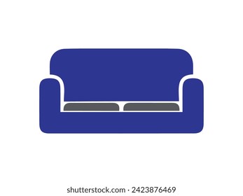 Modern luxury sofas and couches furniture icons set for living room vector illustration.