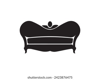 Modern luxury sofas and couches furniture icons set for living room vector illustration.