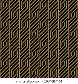 Modern Luxury stylish geometric textures with lines seamless patterns