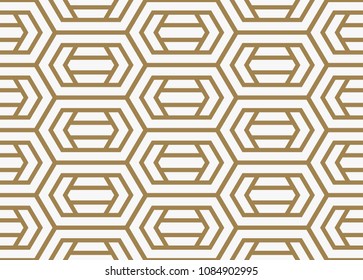 Modern Luxury stylish geometric textures with lines seamless patterns