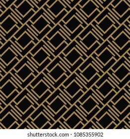 Modern Luxury stylish geometric textures with lines seamless patterns