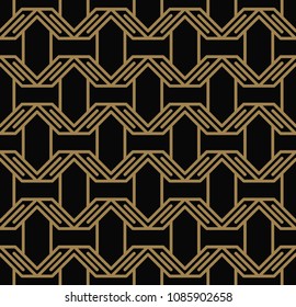 Modern Luxury stylish geometric textures with lines seamless patterns