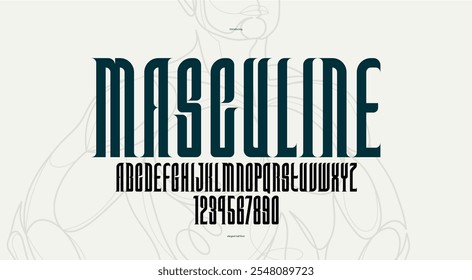 Moderno vetor de luxo condensado e fonte alta, elegante display typeface em estilo clássico melhor para a criação de logotipo e emblema, tipografia de moda elegante e estilo exclusivo, para títulos e slogans.