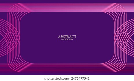 modern Luxury wavy abstract presentation background. Abstract decoration, line pattern. Dark purple background