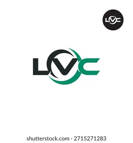 Modern LVC Monogram – Clean 3-Letter Logo Template
