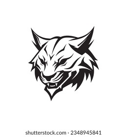 Modern Lynx Silhouette Logo Icon