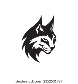 Modern Lynx Silhouette Logo Icon