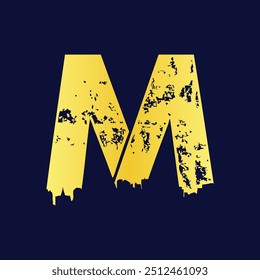 Modern M Letter Logo with City Silhouette