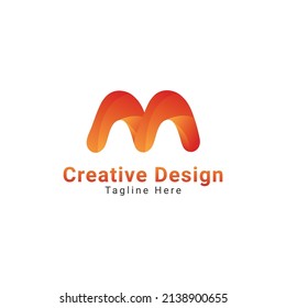 Modern M Letter Logo Design Template Stock Vector (Royalty Free ...