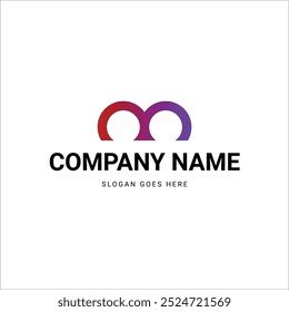 Modern M letter logo design with sleek and colorful gradient elements for a professional brand identity