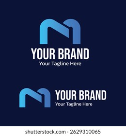 Modern M Letter Logo – Tech-Inspired Gradient Branding Design