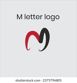 Moderner Logo-Vektorgrafik eines M-Briefes