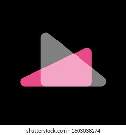 Modern m letter typography logo icon