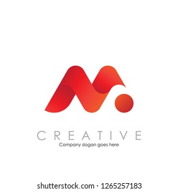 Modern M N logo design inspiration vector illustration