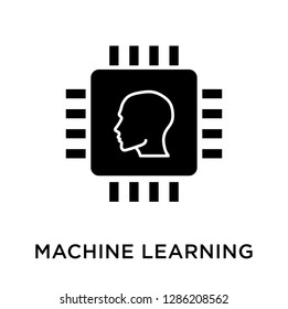 Modern machine learning line icon. Vector illustration. Machine learning icon in modern line style. - Vector