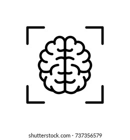 Modern machine learning line icon. Premium pictogram isolated on a white background. Vector illustration. Stroke high quality symbol. Machine learning icon in modern line style.