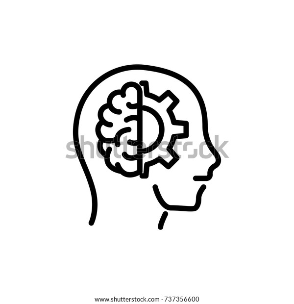 現代の機械学習ラインのアイコン 白い背景にプレミアム絵文字 ベクターイラスト 線の高品質シンボル 現代のラインスタイルの機械学習アイコン のベクター画像素材 ロイヤリティフリー