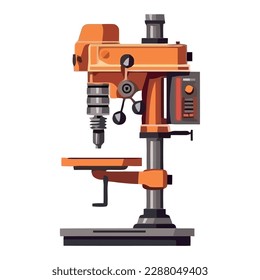 Modern machinery in factory uses advanced technology isolated