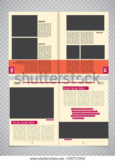 Download Modern Magazine Layout Template Vector Stock Vector Royalty Free 530711962 PSD Mockup Templates