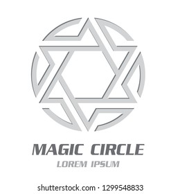 Modern Magic Symbol Emblem. Vector Illustration