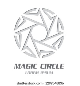 Modern Magic Symbol Emblem. Vector Illustration