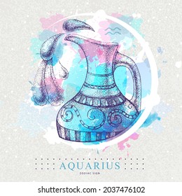 2,002 Aquarius watercolor Images, Stock Photos & Vectors | Shutterstock