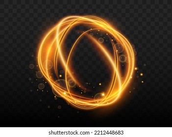 Modern magic witchcraft circle with runes. Ethereal fire portal sign with strange flame spark. Decor elements for magic doctor, shaman, medium svg