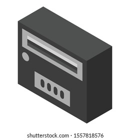 Modern mailbox icon. Isometric of modern mailbox vector icon for web design isolated on white background