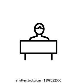 Modern man icon