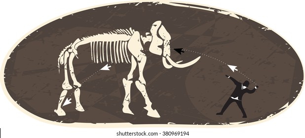 Modern Man Mammoth Skeleton