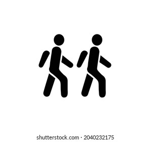 modern man walk icon 2 human walkway