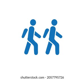 modern man walk icon 2 human walkway