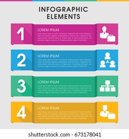 Modern manager infographic template. infographic design with manager icons includes . can be used for presentation, diagram, annual report, web design.