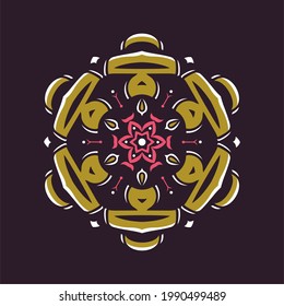 Modern mandala art vector design with a beautiful mix of colors, suitable for all advertising design needs, both for business card designs, banners, brochures and others.
EPS format files