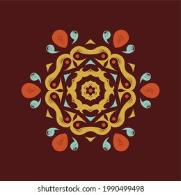 Modern mandala art vector design with a beautiful mix of colors, suitable for all advertising design needs, both for business card designs, banners, brochures and others.
EPS format files
