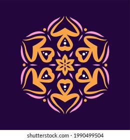 Modern mandala art vector design with a beautiful mix of colors, suitable for all advertising design needs, both for business card designs, banners, brochures and others.
EPS format files