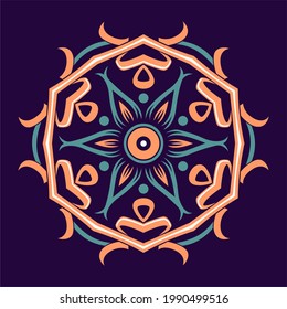 Modern mandala art vector design with a beautiful mix of colors, suitable for all advertising design needs, both for business card designs, banners, brochures and others.
EPS format files
