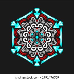 Modern mandala art vector design with a beautiful mix of colors, suitable for all advertising design needs, both for business card designs, banners, brochures and others.
EPS format files