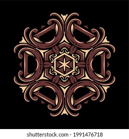 Diseño moderno de vectores de arte mandala con una hermosa mezcla de colores, adecuado para todas las necesidades de diseño publicitario, tanto para diseños de tarjetas de visita, banners, folletos y otros.
archivos de formato EPS