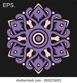 Modern mandala art vector design with a beautiful mix of colors, suitable for all advertising design needs, both for business card designs, banners, brochures and others. EPS format files