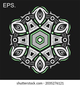 Modern mandala art vector design with a beautiful mix of colors, suitable for all advertising design needs, both for business card designs, banners, brochures and others. EPS format files