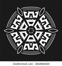 Modern mandala art vector design with a beautiful mix of colors, suitable for all advertising design needs, both for business card designs, banners, brochures and others. EPS format files