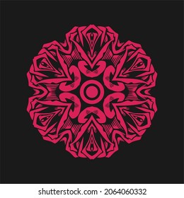 Modern mandala art vector design with a beautiful mix of colors, suitable for all advertising design needs, both for business card designs, banners, brochures and others. EPS format files